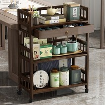 원목 쇼케이스 빵 케이스 스토리지 랙 차 선반 거실 단단한 나무 세트 디스플레이 캐비닛, [01] 35 두 레이어 펜스 랙