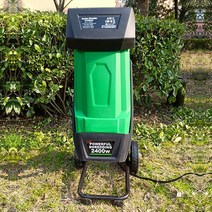 잔가지 파쇄기 분쇄기 과수원 톱밥 제조기 톱밥기계, 2400W 분쇄기  10m 전원코드