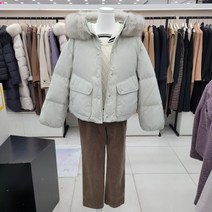 온앤온 천연폭스퍼 나그랑덕다운 숏패딩njp2wmb020