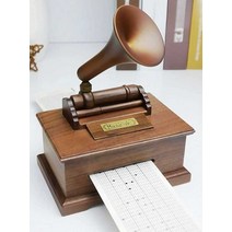 더히든 종이오르골 축음기 DIY 구성 뮤직박스 무브먼트, 오르골+악보2곡+공테이프2개