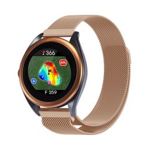 스페이스쉴드 보이스캐디 VOICE CADDIE T8 메탈 밴드 밀리네즈루프 스틸 시계줄 밴드 스트랩 21color, 로즈골드