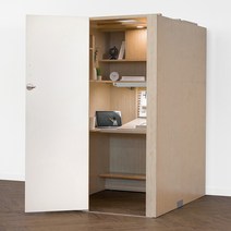 아이디어스터디 1인실 독서실책상 스터디룸 오른쪽문 슐레이먼오크 자연광LED스탠드+천정등 포함, 책상 단품, 뉴 와이드 카멜레온 감성컨트롤LED 화이트+천장LED등, 바른자세 스마트패널+독서용 책거치대