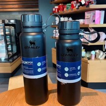 650ml 스테인레스 진공 이중 벽 단열 머그 여행 커피 텀블러 단열 보온병 명품텀블러 새지않는텀블러 자이언트텀블러 신입사원선물 쉐이크텀블러 가벼운보온병, 800ml, 검은색