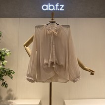 에이비에프지 DB ab.f.z 쉬폰 리본 블라우스 AOW5HB34G