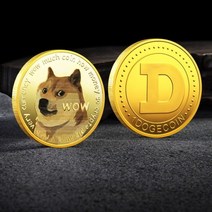 동전수집책 x21 골드 dogecoin 동전 기념 수집가 금도금 doge coin new, b4420-g