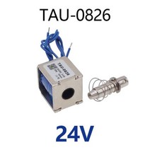 솔레노이드 TAU-0826B 전기 자석 2kg/20N 0826 스트로크 10mm 6V 풀 푸시 24V 12V 솔레노이드 전자석, 0826 24V
