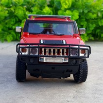 Hummer H2 허머 오프로드 자동차 미니어처 수집 다이캐스트 1:24, 단일사이즈, 블루