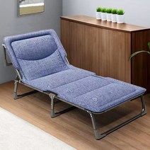 유민플러스 접이식 침대 미니 이동식 침대, 블루