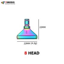선물용볼펜 스테인레스 스틸 실버 새로운 포인트 다이아몬드 펜 13 조각 페인팅 도구 이동식 교체 112917, 8 헤드