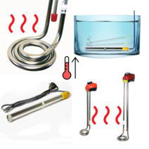 돼지꼬리 열선 히터 욕조물데우는기계 온수기 히터봉 달팽이 코일 2종, 돼지꼬리 3K 1000mm