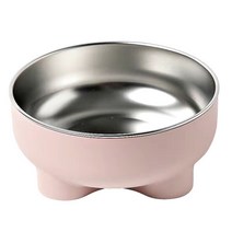 리염 문화 반려묘 그릇 강아지 그릇 반려동물 식기, 핑크색, 네잎클로버 모양