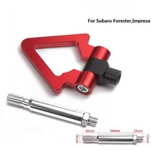 자동차 견인 고리 스트랩 차량 car sport japan model car auto trailer 후크 링 eye towing front rear aluminum for, 1-빨간색