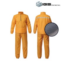 카멜로 메쉬 작업복 투피스 방진복 여름 피스복 K022-M 오렌지, XXL