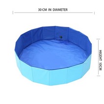 강아지욕조 강아지 목욕탕 애견 수영장 대형견 고양이 스탠드 욕조 new foldable paddling pool pvc 애완 동물 접는 분지 개 새끼 샤워 집 애완 풀 36, 푸른
