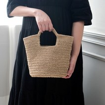 헤링본 라탄백 - 코바늘 여름 가방 만들기 diy 키트 01 베이지, 1개
