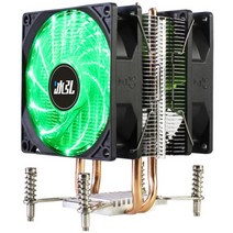 Cpu 방열판 팬 RGB 2 히트 파이프 3/4Pin Pwm 90mm 인텔 X79 X99 LGA 2011 2011-V3 Xeon E3 E5 쿨러, Green light 2Fan_4Pin LGA2011