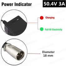 전기자전거충전기 TANGSPOWER 50.4V 2A 리튬 배터리 전자 자전거 충전기 12 시리즈 44.4V 이온 팩, 02 3-Pin XLR_01 미국