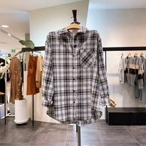 러브앤쇼 사선 체크 포켓 남방(LCCJGSH02)