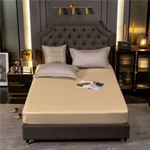 어싱 접지 매트 패드 레이온 침대 시트 매트리스 컬러 방수 탄성 밴드., pillowcase x2, 02 YELLOW