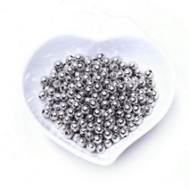 황동 라운드 볼 비즈 스페이서 Diy 쥬얼리 결과 액세서리 2MM 2.5MM 4MM 6MM 14K 골드 컬러 도금, 3MM-100PCS, Platinum Color Plate