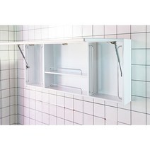 라비앙) 플랩장 화이트워시 1000*500 욕실장/쇼바장/욕실수납장/욕실상부장/라비앙욕실장/, 수도권배송, 플랩장 화이트워시1000