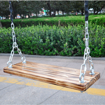 정원 주택 꾸미기 나무 그네 야외 세트 가정용그네 단단한 스윙 실외 놀이터, 50X20cm+2M사실+실내설치부품