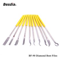 대만 Besdia 다이아몬드 구부러진 파일 BF-60 5 개/대 10, 02 BF90_01 Grit size 150