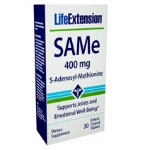 Life Extension SAMe 400mg 엔터릭 코티드 타블렛, 30개입, 1개