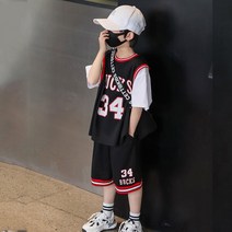 유리유니 남아 농구복 스타일 상하의 캐주얼 투피스 세트 벅스