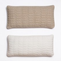 황토 굿잠 베개 커플 상품 (피그먼트 다잉 커버), 베이지, 아이보리