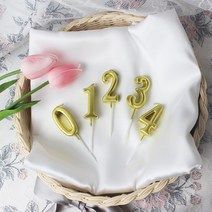 골드숫자초 골드초 생일 케이크 양초 파티 초, 숫자2