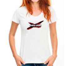 새로운 Seadoo 팀 로고 티셔츠 S 2Xl 011738 152628, 특대, 여성 화이트