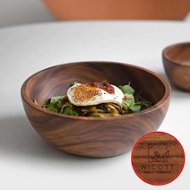 니코트 우드 비빔기 샐러드볼 L, 상세설명 참조, 없음