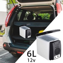 6l 미니 자동차 냉장고 쿨러 warmer12v 여행 냉장고 휴대용 전기 아이스 박스 쿨러 박스 냉동고, 없음