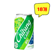 롯데칠성 칠성 사이다 포도 355ml x 18개