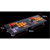 가정용 오락실 게임기 2인용 조이스틱 USB 철권 킹오파 등 300가지 게임 마메 스팀, 1인용, 6버튼