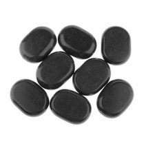 찜질돌 휴대용 마사지 스톤 히터 케이스 가열 상자 전기 스파 핫 스톤 마사지 스톤 워머 세트 도구 완화 스트레스 허리 통증, 8pcs 돌