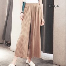 [H스타일](CC)주름플리츠통바지