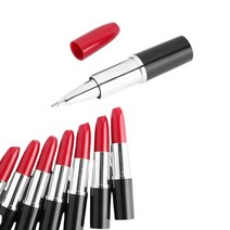 홍보 기념품 디자인 팬시볼펜 레드 립스틱 볼펜 10P