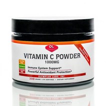Olympian Labs 비타민 C 파우더 | 면역 체계 지원 | 천연 항히스타민 | 1000mg - 300g, Powder