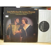 마카롱 LP판 희귀앨범 레코드판 턴테이블 파바로티 조안 서덜랜드 1975 os 26437 lp 1a