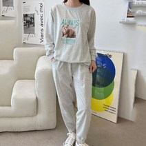 여성 트레이닝복 세트 맨투맨 조거 팬츠 운동복 MF17