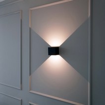 BR 모던 LED빔사각 인테리어 벽부등기구 실내벽등, 로즈 골드 (ROSE GOLD)