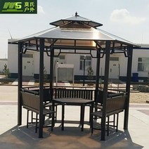 야외 바베큐장 조립식 옥상 정원 마당 원두막 정자, 3.5m 팔각정