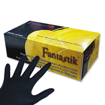 100매 블랙 니트릴장갑 니트릴글러브 라텍스 일회용장갑, (블랙)FANTASTIK니트릴장갑-L, 1개