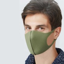여름에 쓰기 편한 재사용 빨아쓰는 컬러 마스크 공용, 블랙