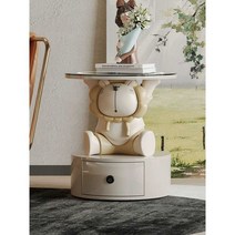 무선충전패드 협탁 미니 스마트테이블 침실인테리어, 50CM원목서랍항균암판무선충전지문잠금사자