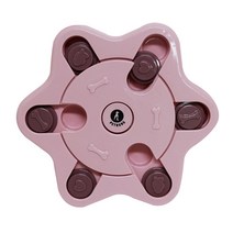 펫트롱 스핀 토이 강아지 노즈 워크 퍼즐 육각별, 핑크, 1개