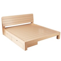 원목 단단한 프레임 통나무 침대프레임, 1200mm2000mm 통기성 러프 모델
