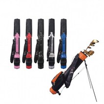 여자 스탠드 하프백 경량 골프 가방 캐디백, 블랙